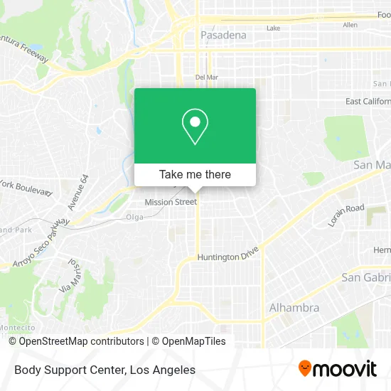 Body Support Center map