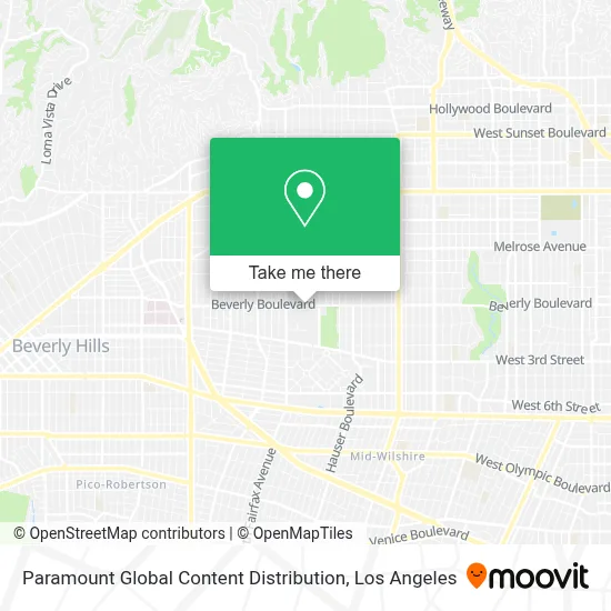 Paramount Global Content Distribution map