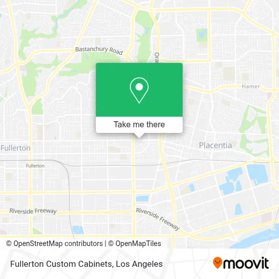 Fullerton Custom Cabinets map