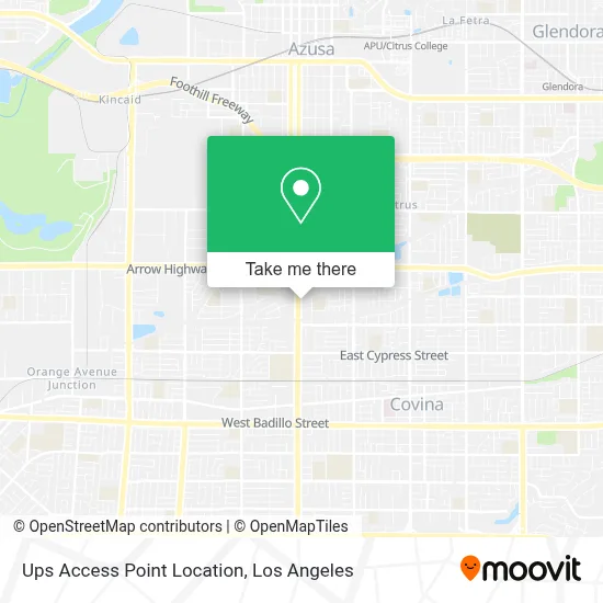 Ups Access Point Location map