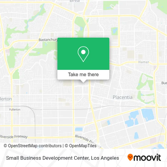 Small Business Development Center map