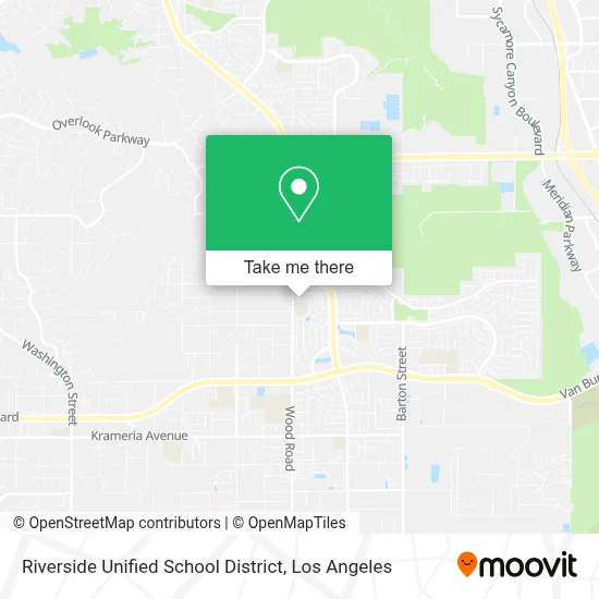 Riverside Unified School District map