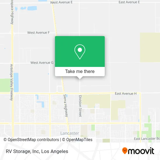 RV Storage, Inc map
