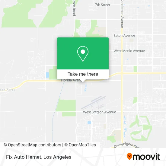Fix Auto Hemet map
