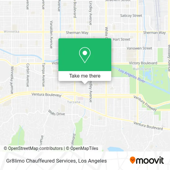 Gr8limo Chauffeured Services map