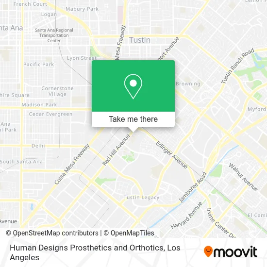 Human Designs Prosthetics and Orthotics map