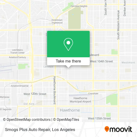 Smogs Plus Auto Repair map