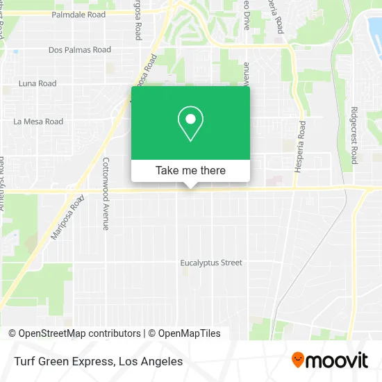 Turf Green Express map