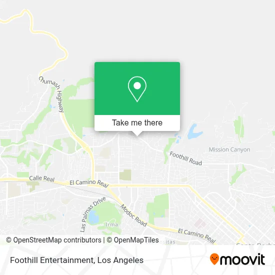 Foothill Entertainment map