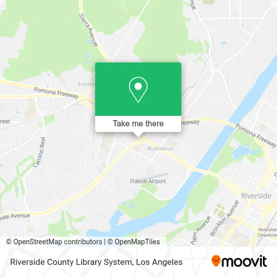 Riverside County Library System map