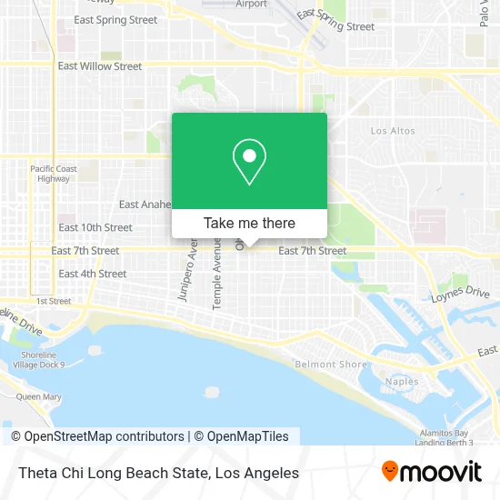 Theta Chi Long Beach State map