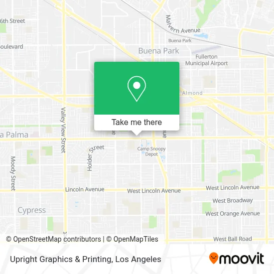 Upright Graphics & Printing map
