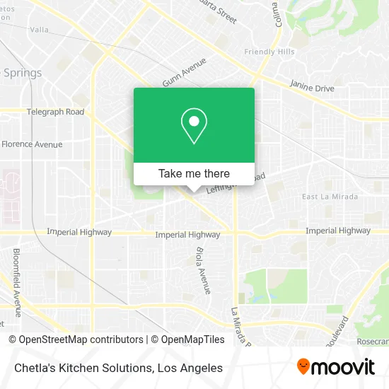 Chetla's Kitchen Solutions map