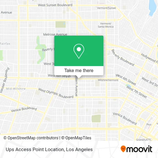 Ups Access Point Location map