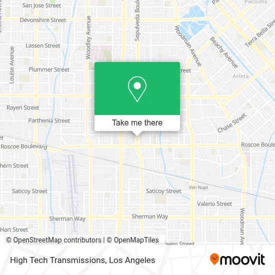 High Tech Transmissions map