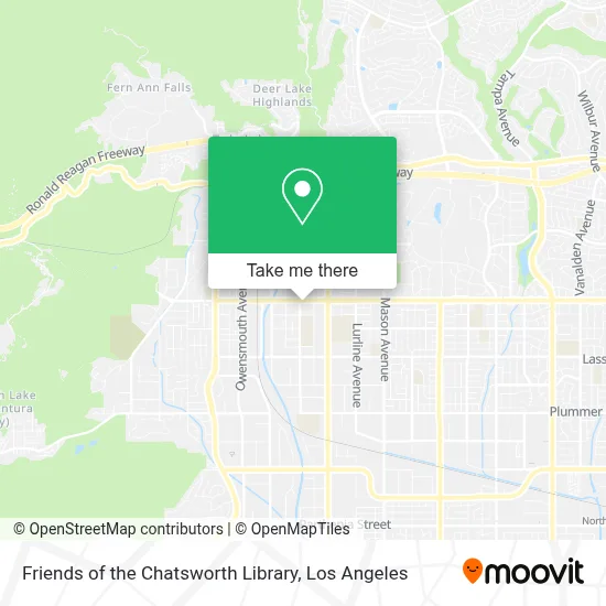 Friends of the Chatsworth Library map