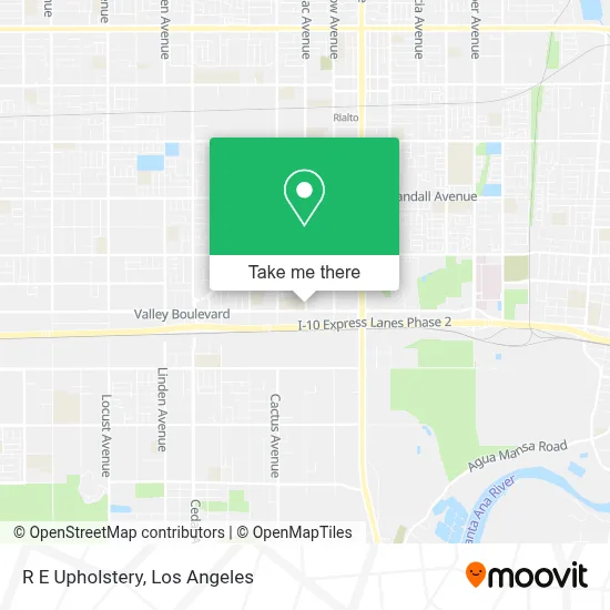 R E Upholstery map