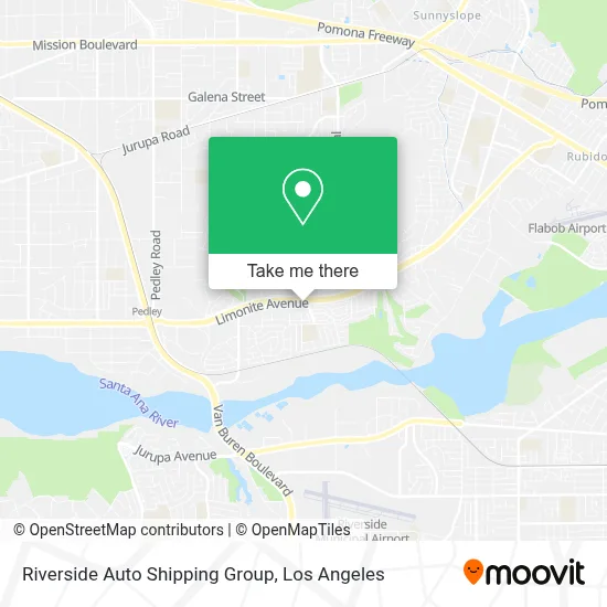 Riverside Auto Shipping Group map