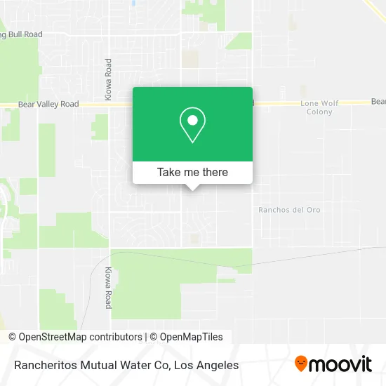 Rancheritos Mutual Water Co map