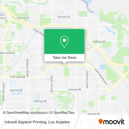 Inkwell Apparel Printing map