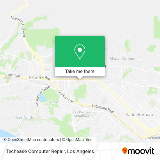 Techease Computer Repair map