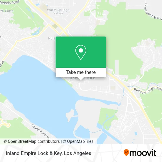 Inland Empire Lock & Key map