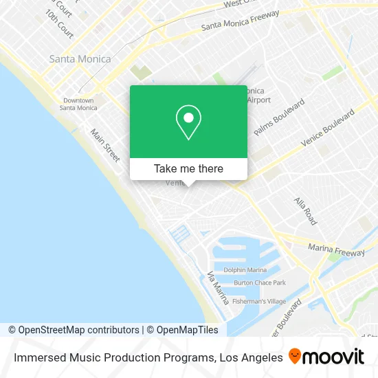 Immersed Music Production Programs map