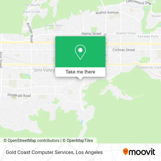 Gold Coast Computer Services map