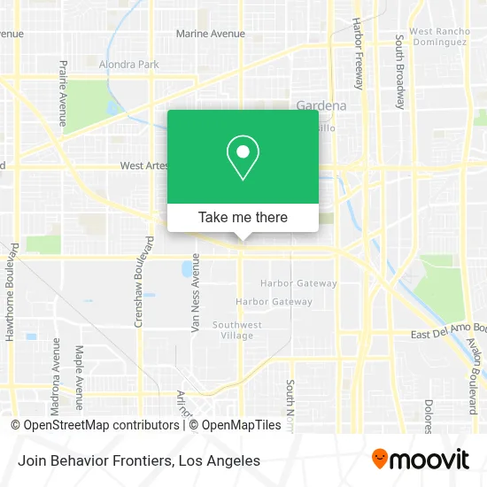 Join Behavior Frontiers map