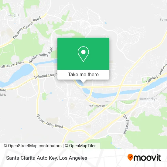 Santa Clarita Auto Key map