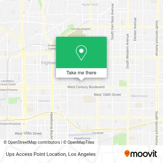 Ups Access Point Location map