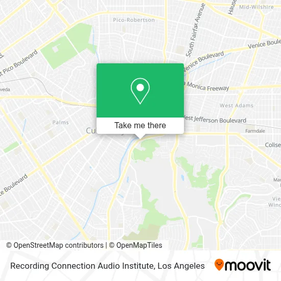 Recording Connection Audio Institute map