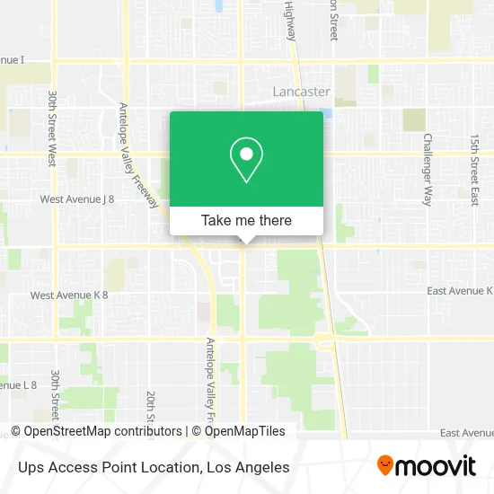 Ups Access Point Location map