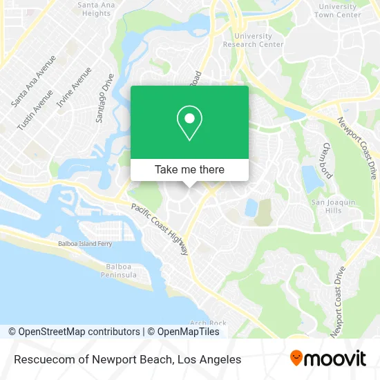 Rescuecom of Newport Beach map