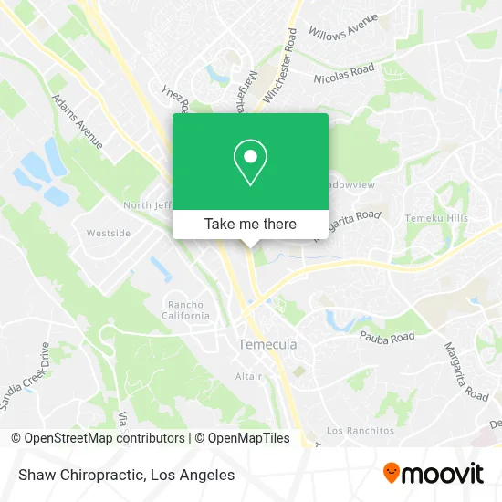 Shaw Chiropractic map
