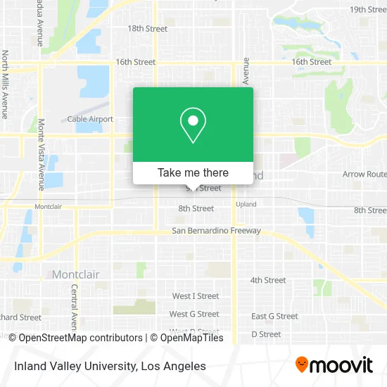 Inland Valley University map