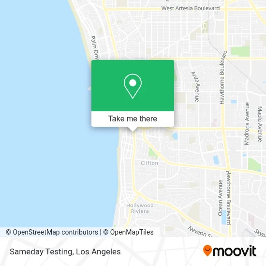Sameday Testing map