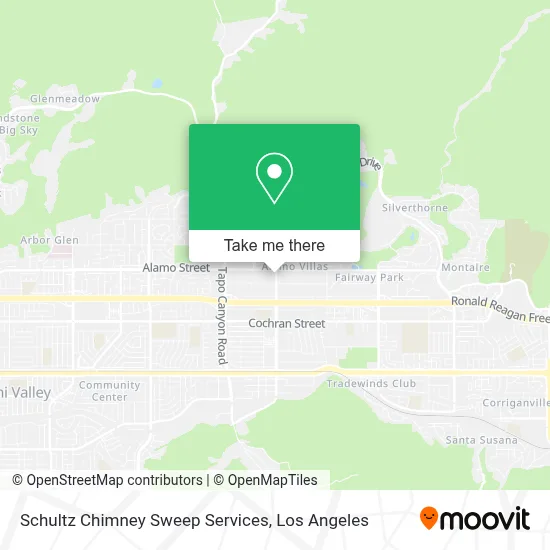 Schultz Chimney Sweep Services map