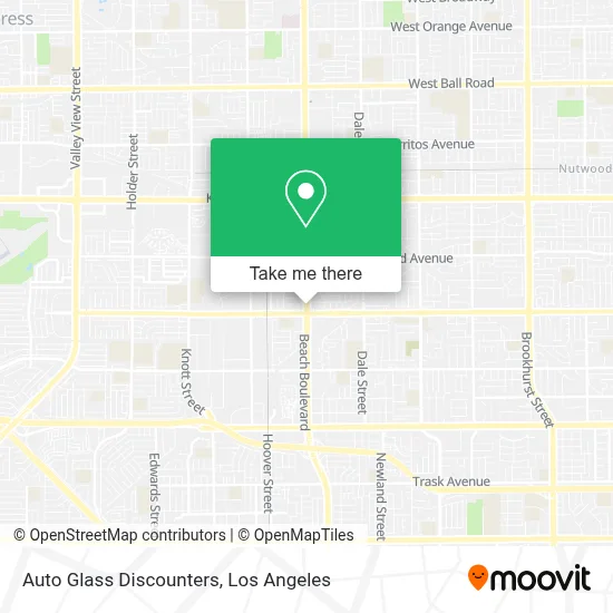 Auto Glass Discounters map