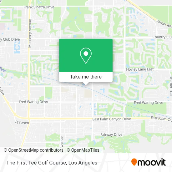 The First Tee Golf Course map