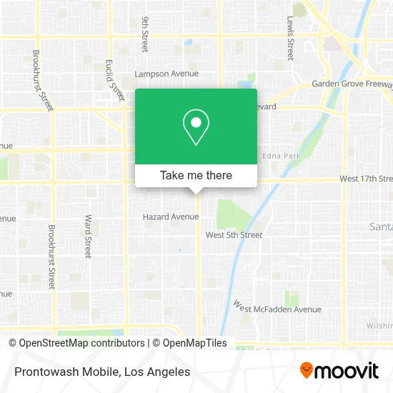 Prontowash Mobile map