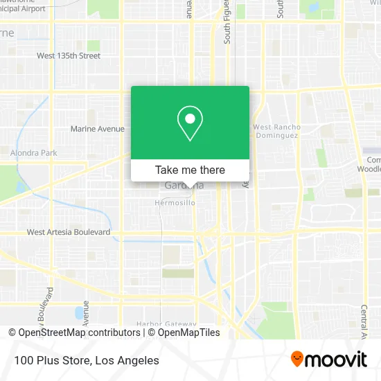 100 Plus Store map