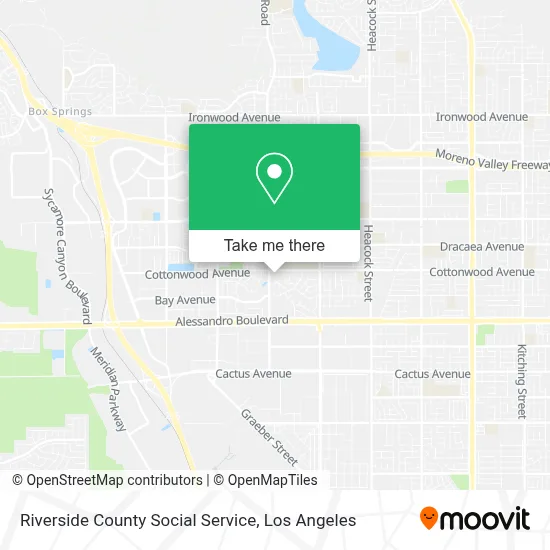 Riverside County Social Service map