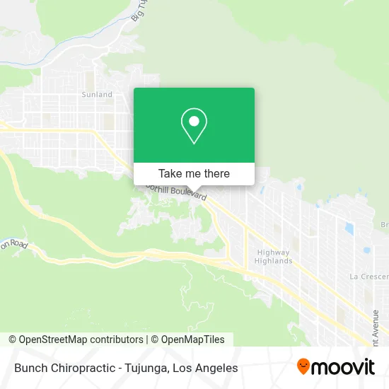 Bunch Chiropractic - Tujunga map
