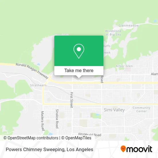 Powers Chimney Sweeping map