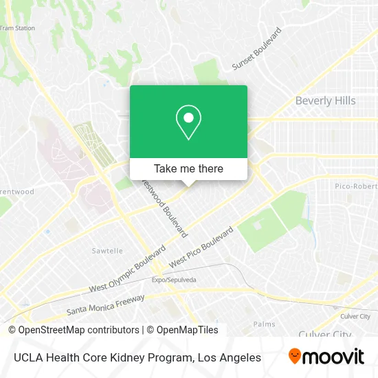 UCLA Health Core Kidney Program map