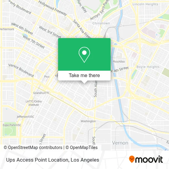 Ups Access Point Location map