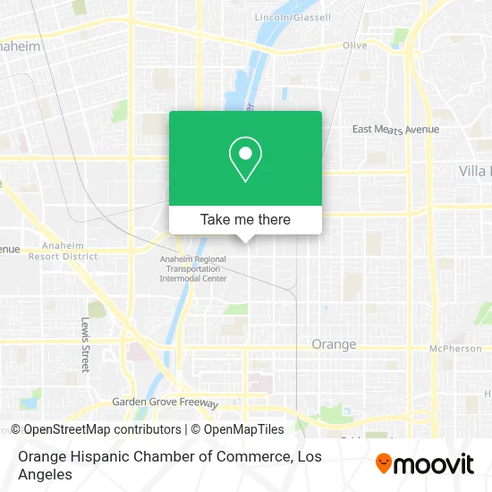Orange Hispanic Chamber of Commerce map