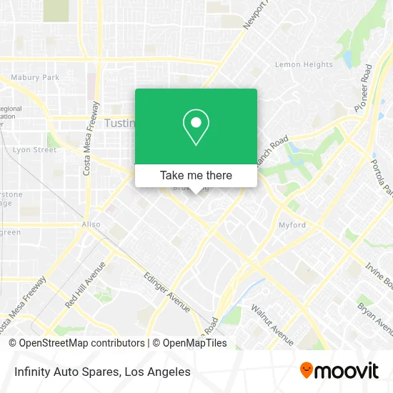 Infinity Auto Spares map
