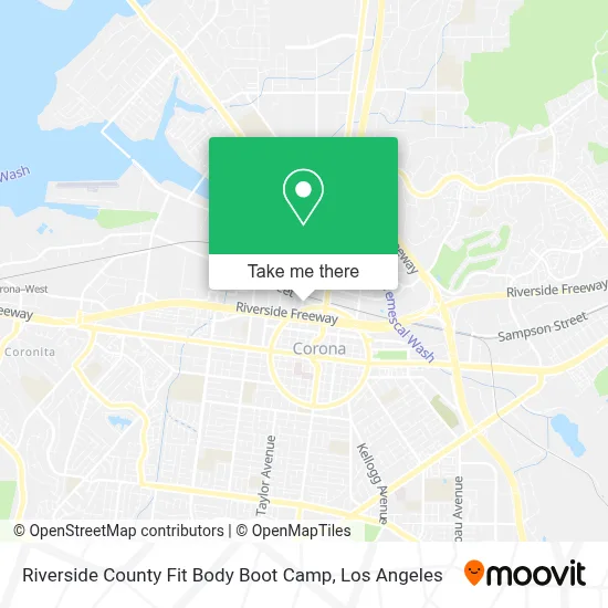 Riverside County Fit Body Boot Camp map